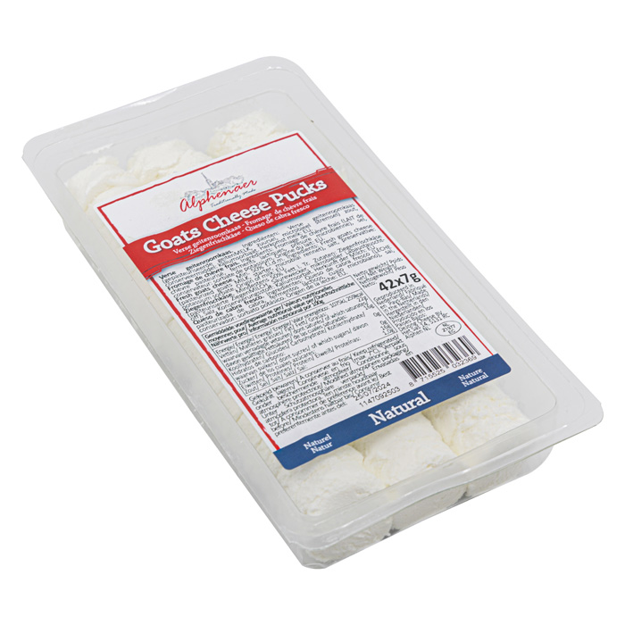 Alphenaer Goat Cheese Pucks – Natural – 42 X 7 Gr