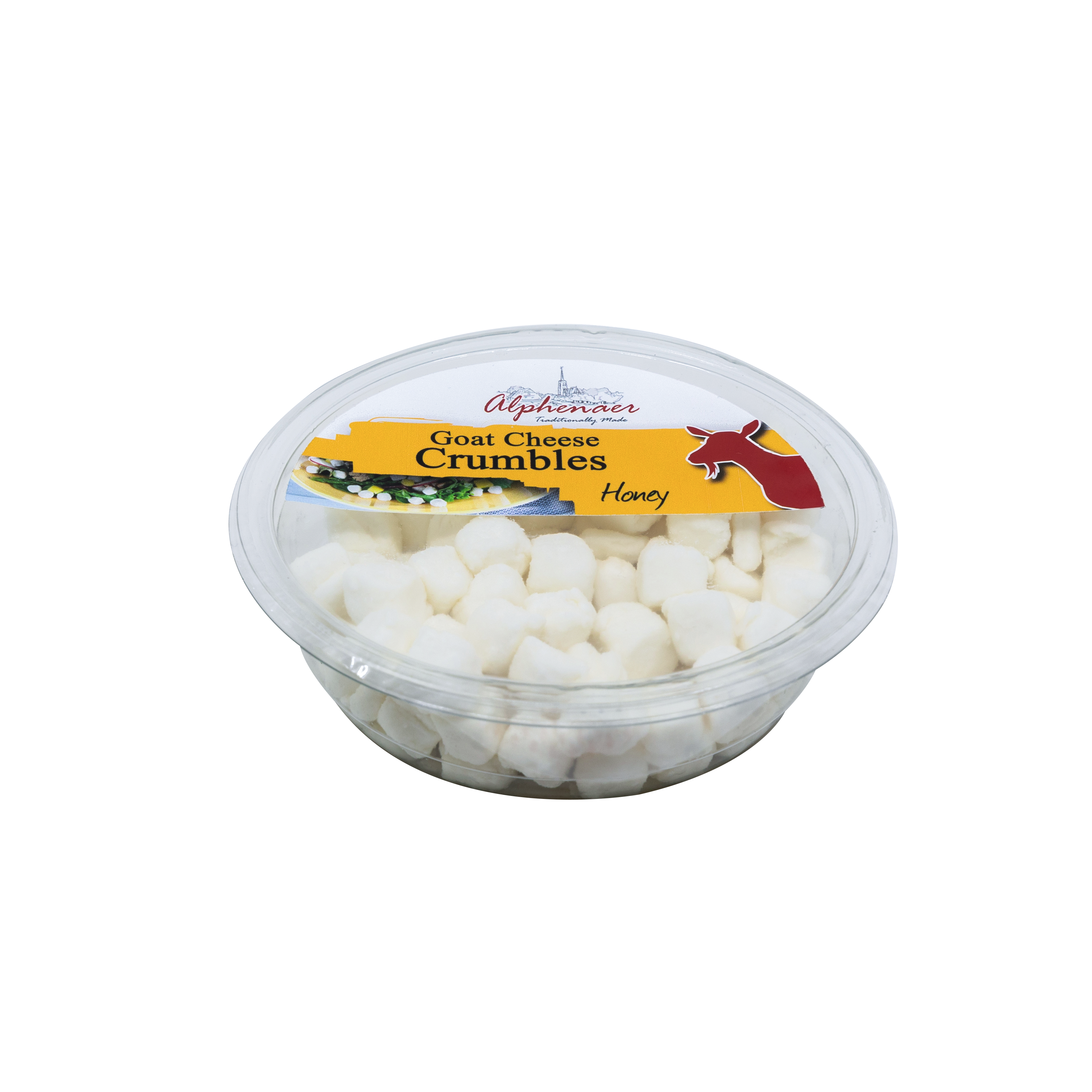Alphenaer Goat Cheese Crumbles Tub – Honey – 100 G