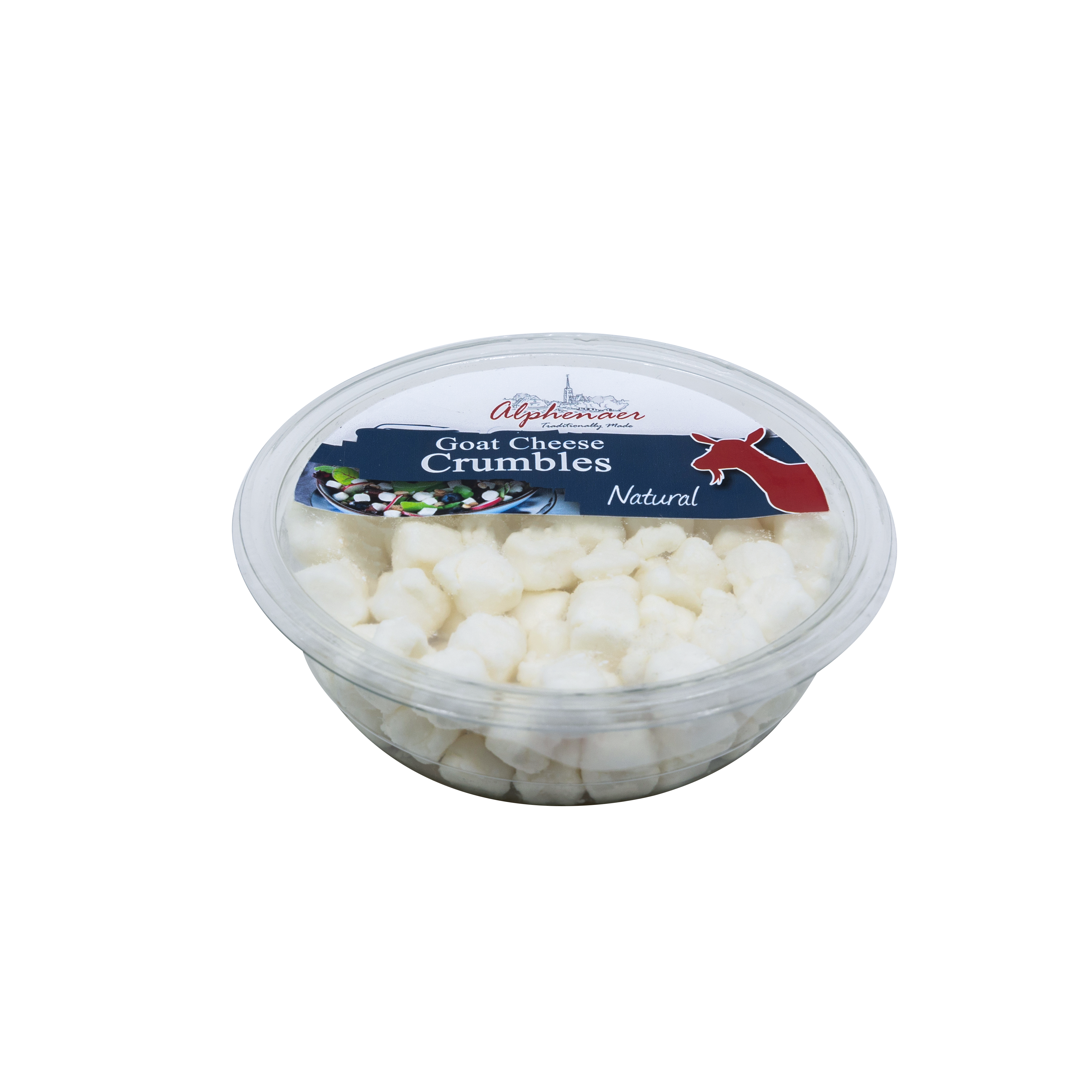Alphenaer Goat Cheese Crumbles Tub – Natural – 100 G